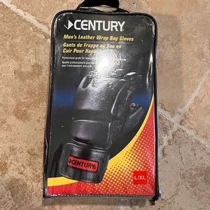 EUC Mens leather wrap bag gloves